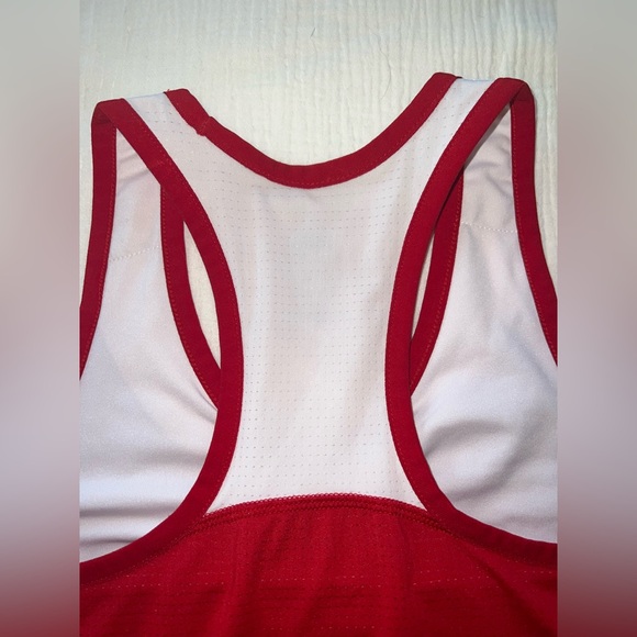 Adidas Red & White ATS Cool Racerback Tank Top | Size L - Picture 5 of 9